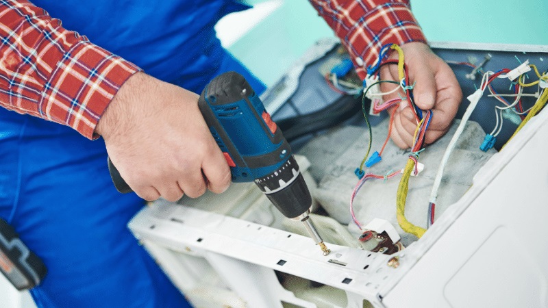 Selendi Profilo Profilo çamaşır makinesi kart tamiri – Su almama arızası orijinal parça ile giderildi. - Teknik servis örneği